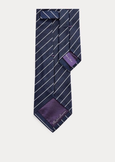 Men's Ralph Lauren Striped Silk Repp Ties | 824376XEH